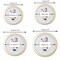 Mikos Honwa Round Picture Frame for Wall, Photo Frame Wall Decor Wood Photo Frame for Home Office Wall Decor 6in Gold